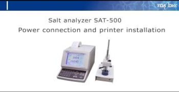 SAT-500 电源连接与打印机安装